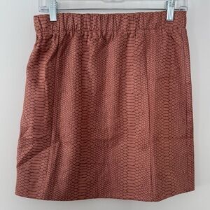 Boutique L Love What A Flirt Snakeskin Print Mini Skirt Women’s Large